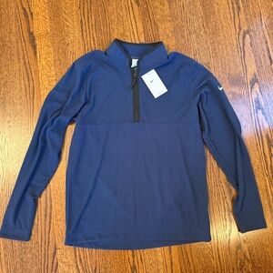 Nike Men's Navy Half-Zip Performance Sweater